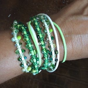 Wrap beaded bracelet